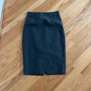 Pencil skirt work skirt gray